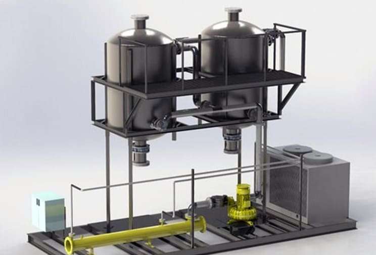 адсорбционная установка для очистки биогаза